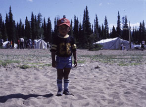 Anikashinit Andrew's son, Ben, at the gathering at Kanishutakashtasht. Photo courtesy Anikashanit Andrew.